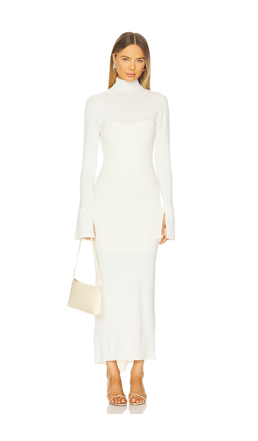 Dodiee Charlie Turtleneck Maxi Dress In Multi