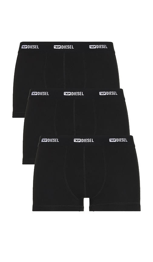 Diesel 3 Pack Damien Boxer in Black