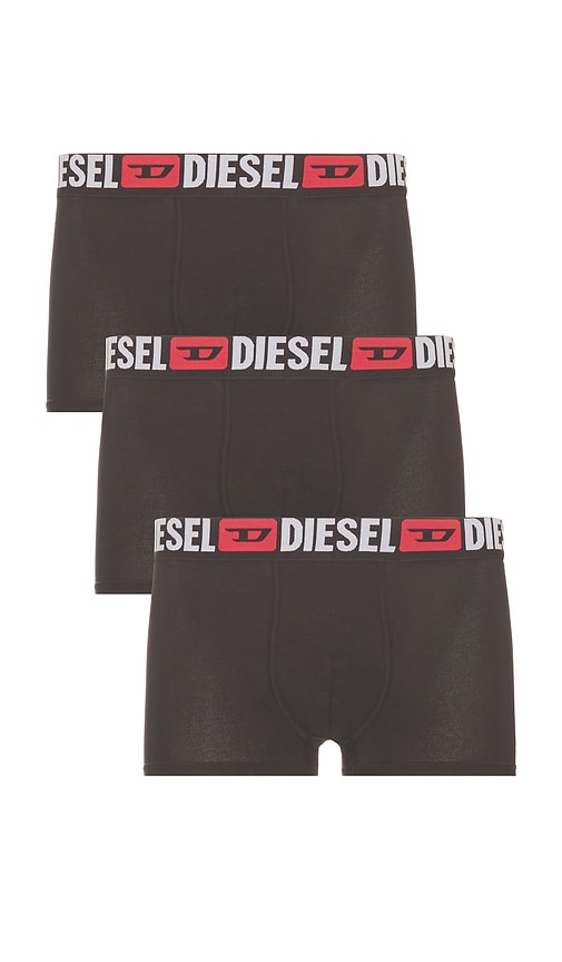 Diesel Three-Pack All Over Logo Waist Boxers