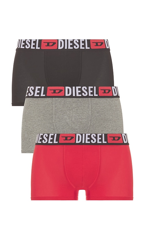 Diesel Three-Pack All Over Logo Waist Boxers