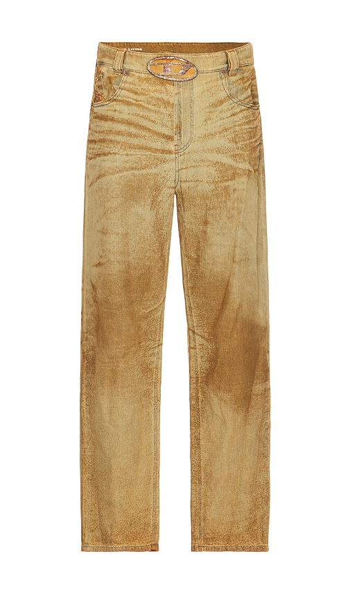 Shop Diesel Macs Denim Pant In Brown