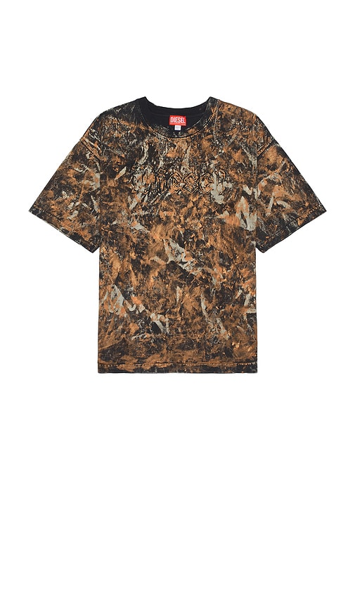 Shop Diesel Box T-shirt In Brown