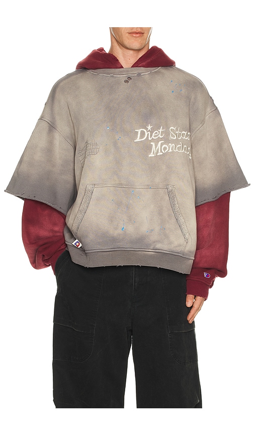 Diet Starts Monday Double Layer Hoodie