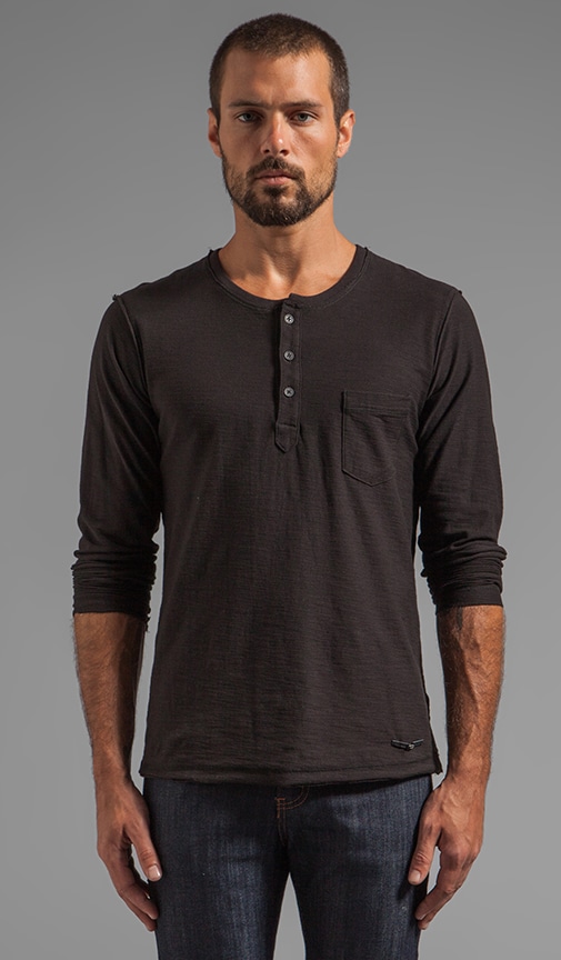 Diesel Canopy Henley in Black | REVOLVE