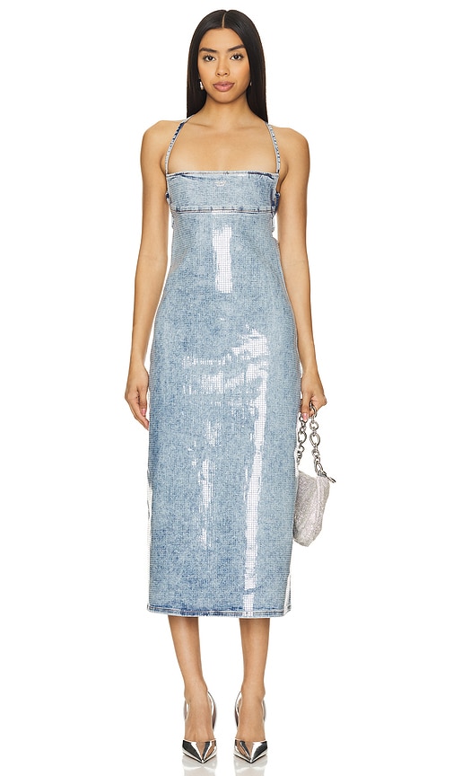 chinese dress ladies Diesel Denim Dress- Midi - Cotton - Rare - Street - 90s - Everyday Dress