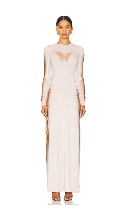 Shop Diesel D-anessa Maxi Dress In Blush