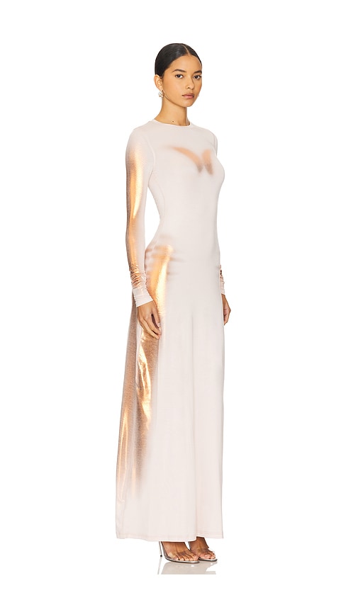 Shop Diesel D-anessa Maxi Dress In Blush