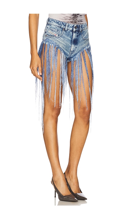 Shop Diesel Jizz Denim Shorts In 轻柔洗水牛仔裤