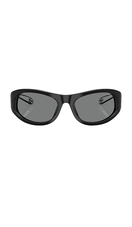 Diesel Rectangular Sunglasses In Black