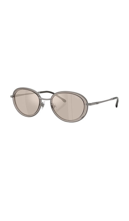 Diesel Round Sunglasses In Gray