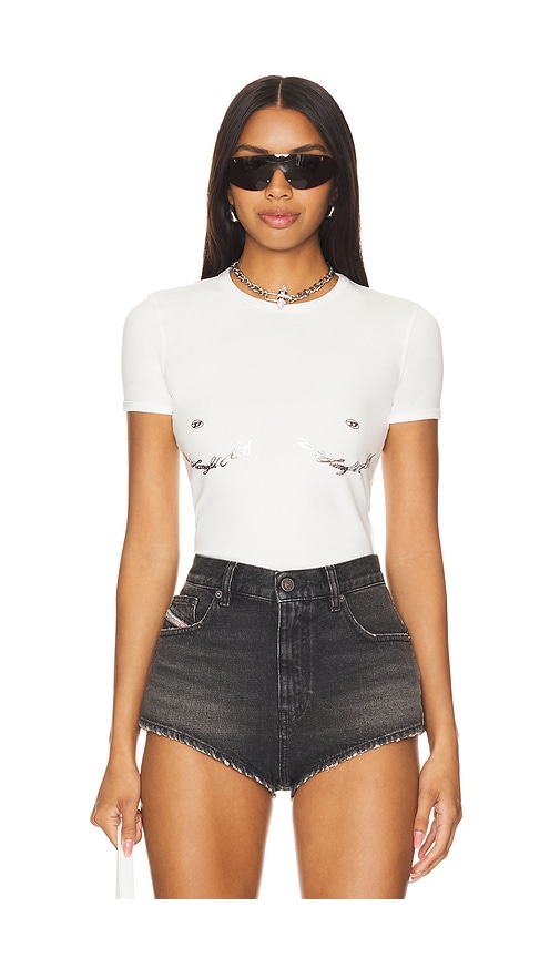Diesel Uncut Tee in White