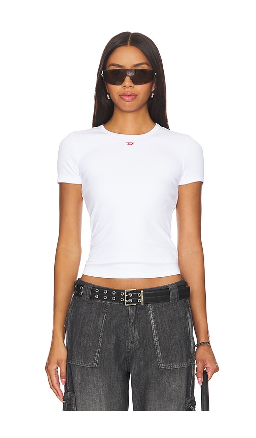 Shop Diesel Telelongd Tee In White