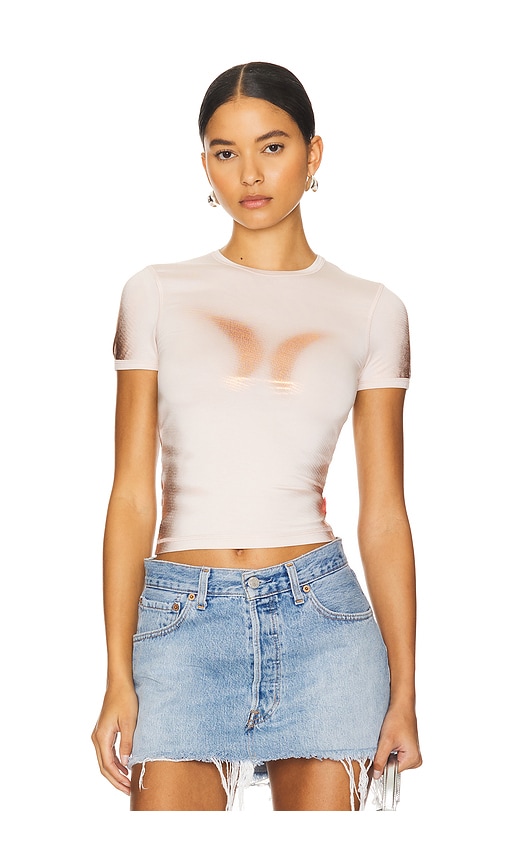 Shop Diesel T-anessa Tee In Blush