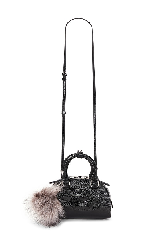 Diesel Dome Crossbody Bag In Black