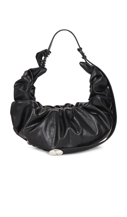Diesel D Hobo Bag In Black