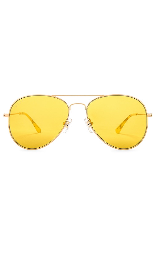 Diff Eyewear Cruz Sunglasses In Gold & Honey Bee