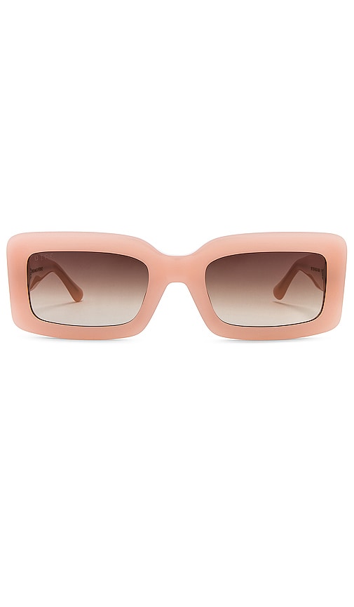 Diff Eyewear Indy 太阳镜 – Faded Citrus & Brown Gradient In Pink