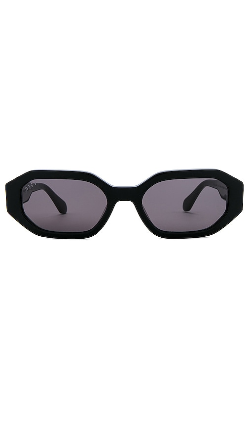 DIFF EYEWEAR Allegra Sunglasses in Black & Grey