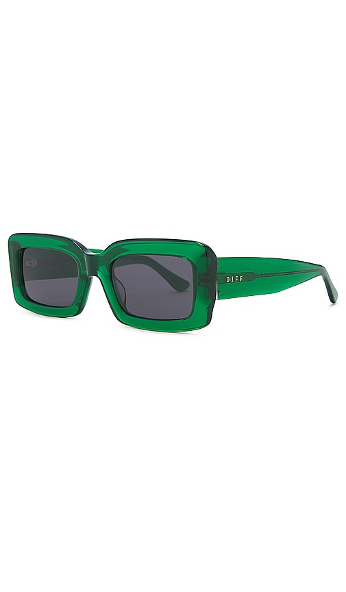 Shop Diff Eyewear Indy In Dark Green