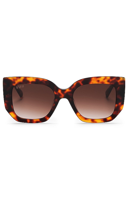 DIFF EYEWEAR Uncommon James X DIFF Retro in Terra Tortoise 