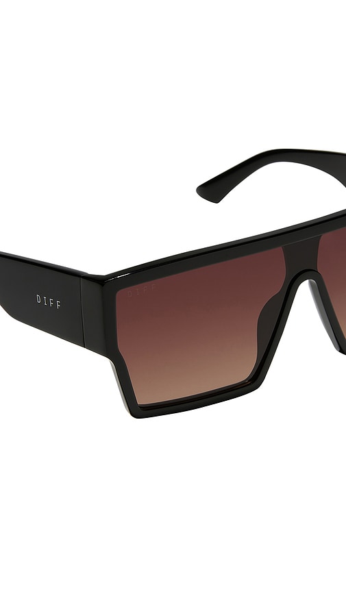  Diff Eyewear Electra Sunglasses In Black. 