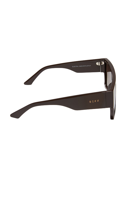  Diff Eyewear Electra Sunglasses In Chocolate. 