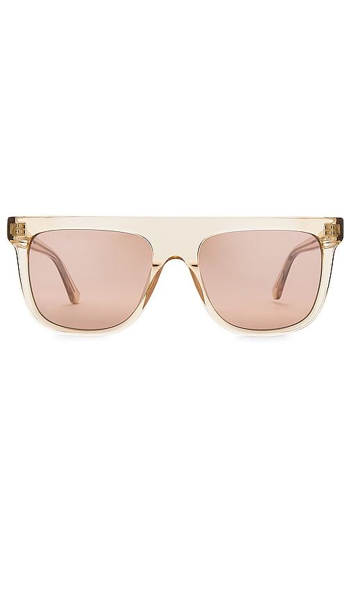 DIFF EYEWEAR Stevie Sunglasses in Honey Crystal & Honey Crystal Flash