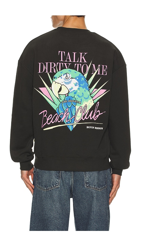 Duvin Design Talk Dirty Crew Sweatshirt
