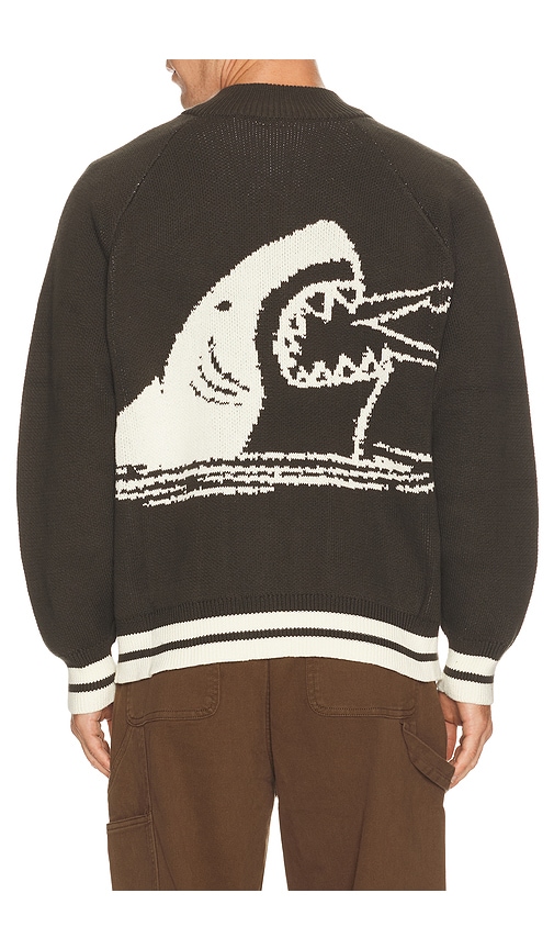 Duvin Design Knit Zip Cardigan in Black. - size S (also in M, L, XL/1X)