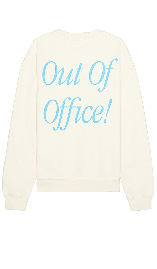 Shop Duvin Design Out Of Office Crew Sweatshirt In 白色