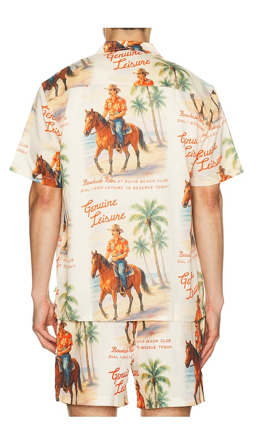 Duvin Design Beach Ranch Button Up Shirt In Multi