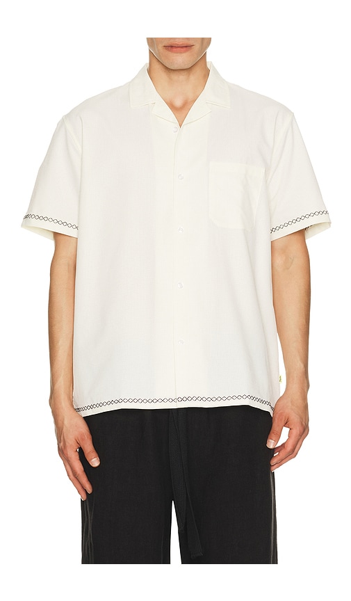 Duvin Design Stitch Stretch Button Up Shirt