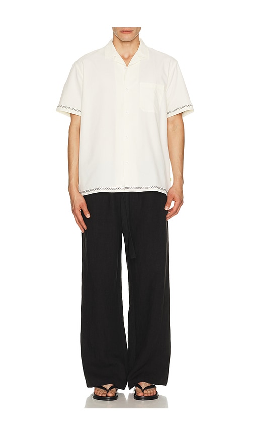  Duvin Design Geknöpftes Hemd Stitch Stretch In Cream. Größe S. Also In M, L, Xl/1x. 