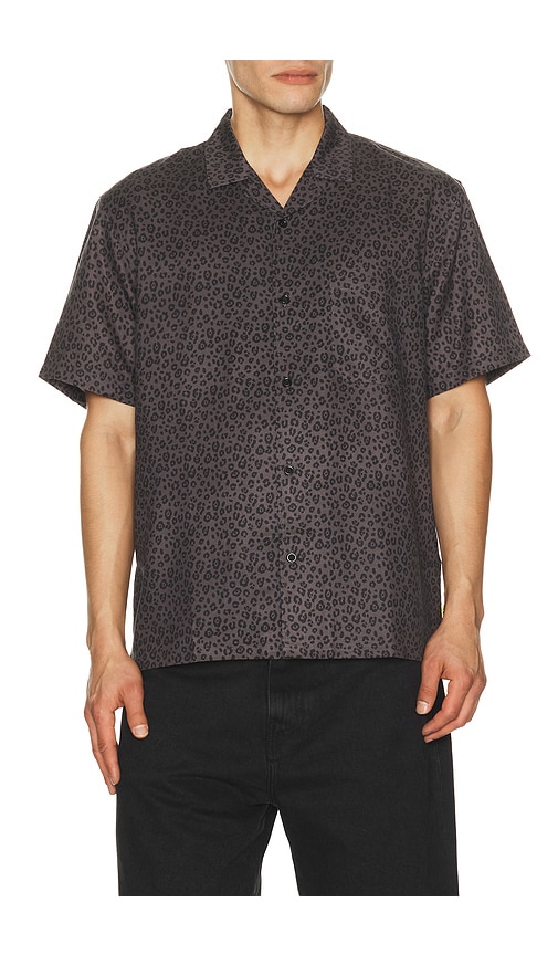 Duvin Design Black Cat Button Up Shirt