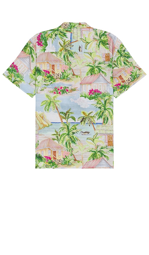 Shop Duvin Design Vacation Daze Shirt In 碎花