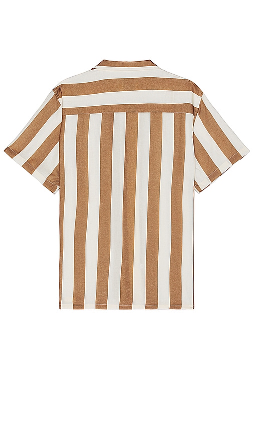 Shop Duvin Design Traveler Shirt In 棕色、米黄色