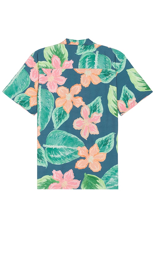 Shop Duvin Design Spring Garden Shirt In 绿色