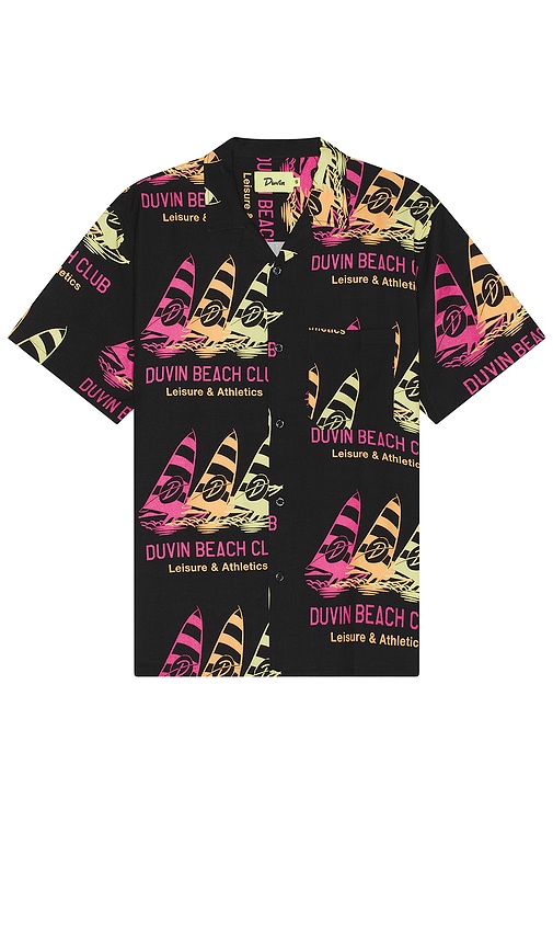 Shop Duvin Design Tailwinds Shirt In 黑色