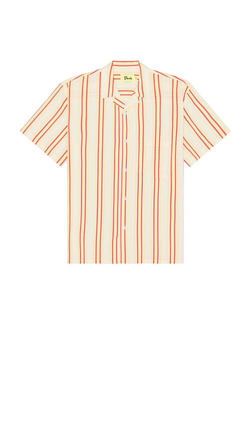 Stripe Leisure Stretch Button Up Shirt