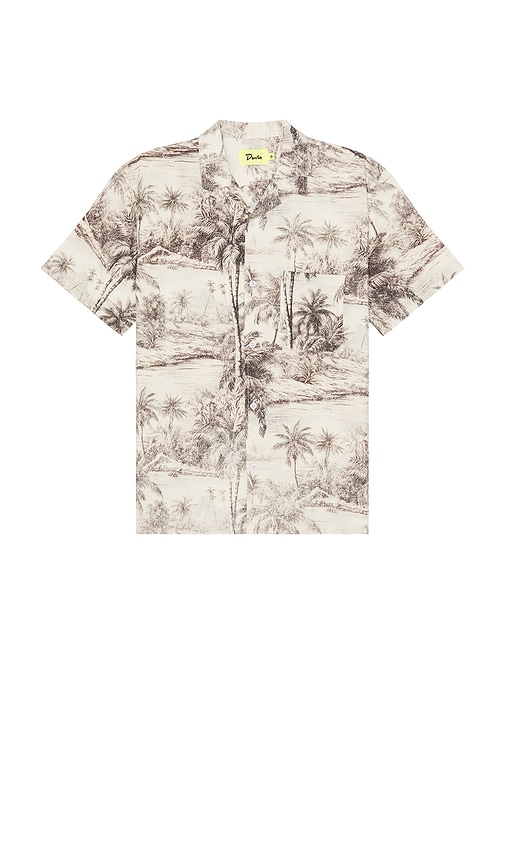 DUVIN DESIGN TROPICAL CAMO BUTTON UP SHIRT