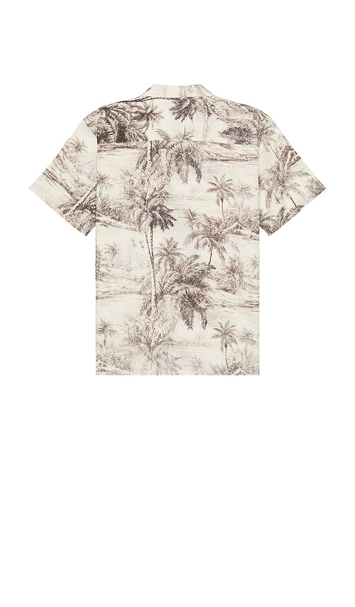 DUVIN DESIGN TROPICAL CAMO BUTTON UP SHIRT