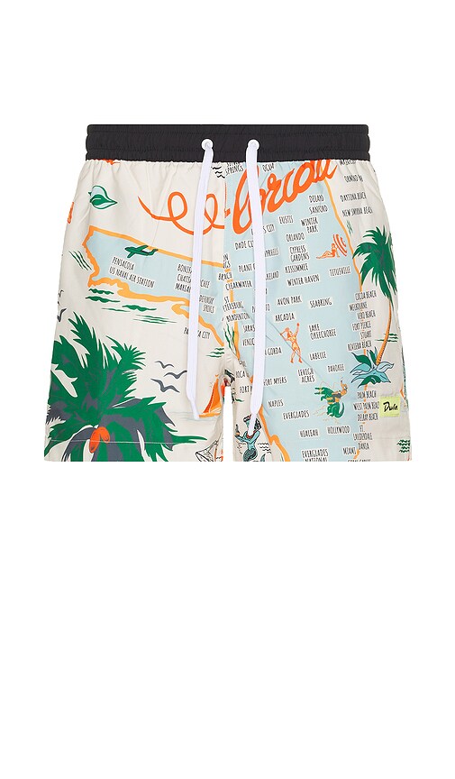 Duvin Design Florida Swim Short in Antique White
