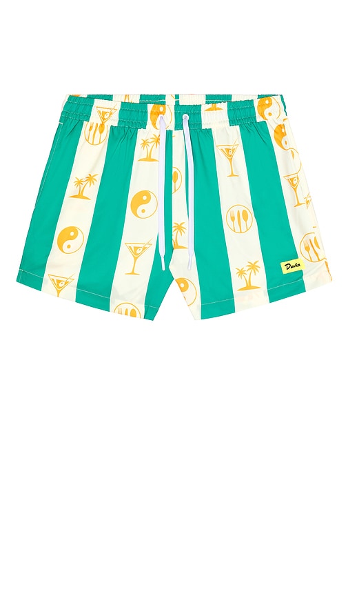 Yin Yang Swim Short in Blue. - size XL/1X (also in L, M, S)