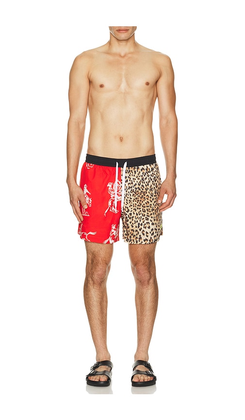  Duvin Design Badeshorts Horsin Around In Red. Größe S. Also In M, L, Xl/1x. 