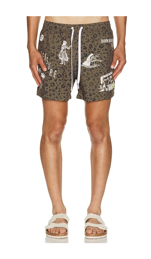 Duvin Design Club Swim Short en Brown Taille L Also en S M XL1X 76$