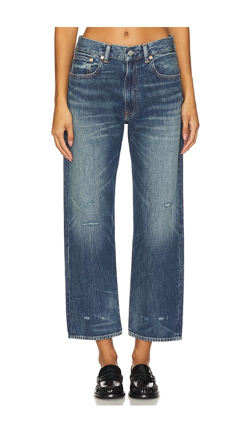 Shop Denimist Lucy Bf Straight Leg In Blue