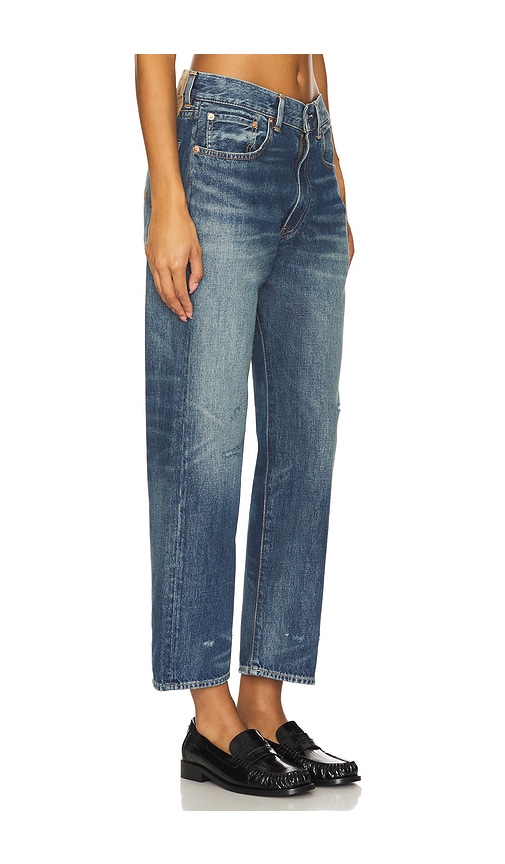 Shop Denimist Lucy Bf Straight Leg In Blue