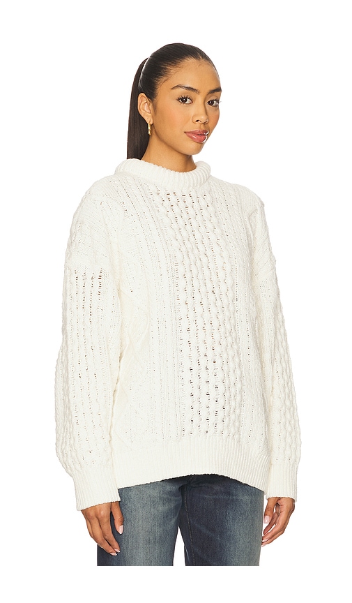 Denimist Oversized Aran Sweater In Neutral