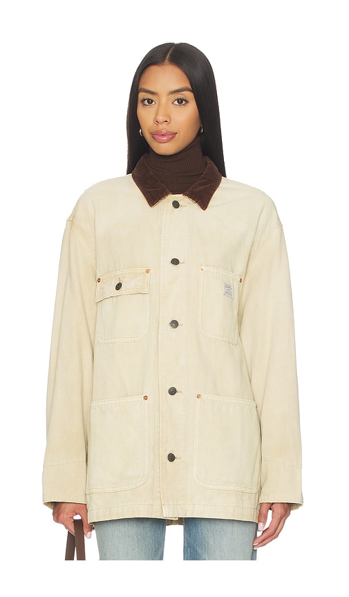 Denimist Oversized Chore Jacket In Neutral