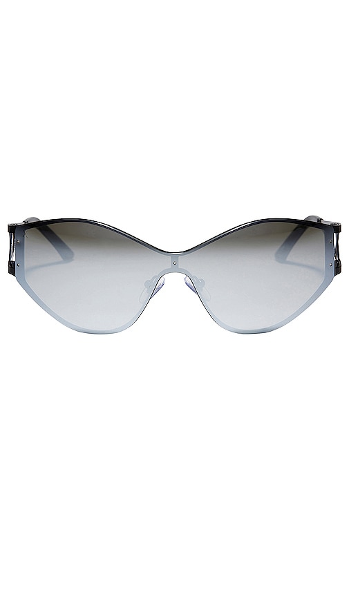 dime optics X Alondra Dessy Dessy Sunglasses in Black And Silver Mirror